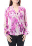 Фото #1 товара Блузка сурплик INC International Concepts Женская на длинные рукава фиолетовая 10