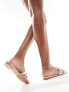 Фото #5 товара ALDO Deandra embellished flat sandals in gold