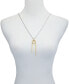 Two-Tone Long Snake Chain and Pendant Necklace, 30" + 2" Extender