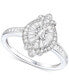 Diamond Baguette & Round Ring (1/2 ct. t.w.) in Sterling Silver