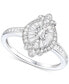 Фото #1 товара Diamond Baguette & Round Ring (1/2 ct. t.w.) in Sterling Silver