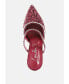 ფოტო #3 პროდუქტის Iris Glitter Diamante Embellished Spool Heel Sandals