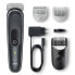 Фото #1 товара Braun BodyGroomer Body groomer 5 BG5350 - with SkinShield technology and 2 attachments - Wet & Dry - AC/Battery - Black - Silver