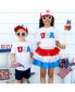 Фото #5 товара Little and Big Boys and Girls USA Patch Short Sleeve T-Shirt
