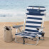 Пляжный стул Aktive Синий Белый 50 x 76 x 45 cm (2 штук)