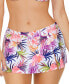 Фото #1 товара Women's Lux Tropical-Print Swim Skirt, Created for Macy's