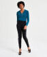 ფოტო #4 პროდუქტის Women's Three-Row Studded Ponté-Knit Leggings, Created for Macy's