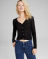 Фото #1 товара Women's Lightweight V-Neck Button-Front Cardigan, Created for Macy's