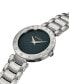 Women's Swiss Balmainia Bijou Diamond (1/10 ct. t.w.) Stainless Steel Bracelet Watch 33mm