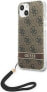 Фото #2 товара Guess Etui Guess do iPhone 14 Plus 6,7" brązowy/brown hardcase 4G Print Strap