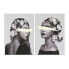 Фото #1 товара Картина Home ESPRIT Женщина Позолоченный современный 70 x 3,7 x 100 cm (2 штук)