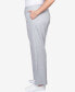 Plus Size Comfort Zone French Terry Elastic Waist Average Length Pants