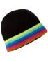 Фото #1 товара Scott & Scott London Rainbow Stripe 2.0 Cashmere Hat Women's Black