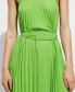 Фото #2 товара Women's Bow Detail Pleated Dress