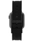 Фото #3 товара Men's Black Premium Silicone Band Compatible with 42mm, 44mm, 45mm, Ultra, Ultra2 Apple Watch