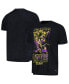 Фото #1 товара Men's and Women's Black Distressed Los Angeles Lakers Tour Band T-shirt