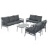 Фото #1 товара Gartenlounge-Set MetalRattan VII