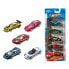 Set of 5 Cars Hot Wheels 1806 Multicolour Orange