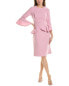 Фото #1 товара Teri Jon By Rickie Freeman Peplum Sheath Dress Women's Pink 2