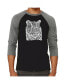 ფოტო #1 პროდუქტის Big Cats Men's Raglan Word Art T-shirt