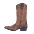 Laredo Maddie Embroidered Round Toe Cowboy Womens Brown Dress Boots 51112