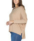 ფოტო #3 პროდუქტის Women's Long Sleeve Oversized Dolman Top