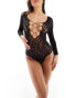 Фото #2 товара Ann Summers Halloween Sensation lace body in black