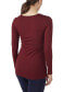 Maternity Charlotte Long Sleeves Round Neck Nursing Top