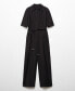 ფოტო #5 პროდუქტის Women's Belt Long Jumpsuit