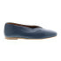 Фото #2 товара Miz Mooz Etta Womens Blue Leather Slip On Ballet Flats Shoes