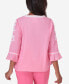 ფოტო #2 პროდუქტის Women's Paradise Island V-Neck Embroidered Top