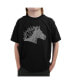 Big Boy's Word Art T-shirt - Horse Mane