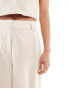 Mango linen mix co-ord trousers in beige