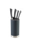 GEFU DEPO - Slot knife block - Felt - Plastic - Stainless steel - Black - Stainless steel - Cylinder - 110 mm - 110 mm