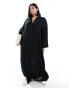 Фото #2 товара ASOS DESIGN Curve double cloth maxi dress in black