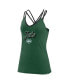 Women's Green New York Jets Go for It Strappy Crossback Tank Top Черный, M - фото #3