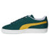 Фото #3 товара Puma Suede Teams Ii Lace Up Mens Green Sneakers Casual Shoes 38659502