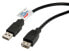 ROLINE USB 2.0 Cable - Type A-A - M/F 0.8 m - 0.8 m - USB A - USB A - USB 2.0 - Male/Female - Black