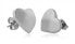 Delicate heart earrings made of steel VAAXF256S