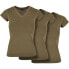 ფოტო #1 პროდუქტის BUILD YOUR BRAND BY062B short sleeve v neck T-shirt 3 units
