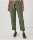 Фото #1 товара Plus Size Cotton Classic Woven Twill Drawstring Roll Up Pant