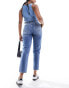 Фото #6 товара Pimkie high waisted mom jeans in blue wash