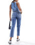 Фото #3 товара Pimkie high waisted mom jeans in blue wash