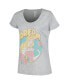 Фото #3 товара Women's Heather Gray Sleeping Beauty Dream Aurora Scoop Neck T-shirt