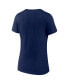 ფოტო #3 პროდუქტის Women's Navy Atlanta Braves 2022 NL East Division Champions Locker Room V-Neck T-shirt