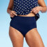 Фото #3 товара Lands' End Women's UPF 50 Full Coverage Tummy Control High Waist Bikini Bottom