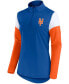 Women's Royal, Orange New York Mets Authentic Fleece Quarter-Zip Jacket