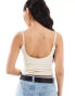 Fashionkilla super soft square neck cami top in cream