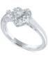 ფოტო #3 პროდუქტის Diamond Heart Promise Ring (1/10 ct. t.w.) in Sterling Silver