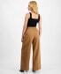 INC Petite High-Rise Wide-Leg Ponte Pants, Created for Macy's Salty Nut, P/XL - фото #2